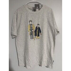 New Balance Graphic Print Animated Characters Gray Men's Crew Neck  Size M